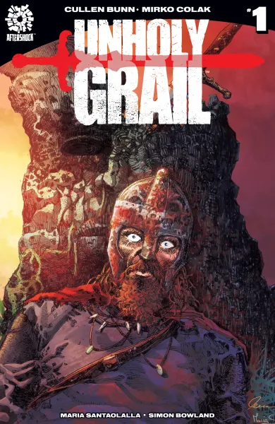 Read collections Unholy Grail (2017) comic books online in PDF for free by Cullen Bunn, illustrated by Mirko Colak. Enjoy best free stories now.