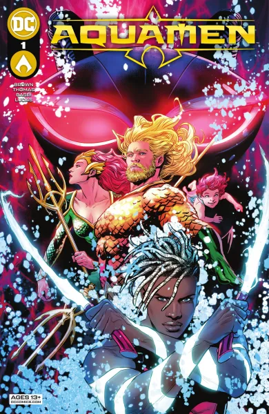Read collections Aquamen (2022) comic books online in PDF for free by Brandon Thomas, illustrated by Travis Moore and Adriano Lucas. Enjoy best free stories now.