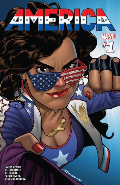 Read collections America (2017) comic books online in PDF for free by Gabrielle Rivera, illustrated by Joe Quinones. Enjoy best free stories now.