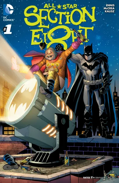 Read collections All-Star Section Eight (2015) comic books online in PDF for free by Garth Ennis, illustrated by John McCrea. Enjoy best free stories now.