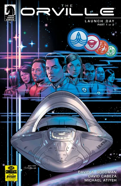 Read collections The Orville (2020) comic books online in PDF for free by David Goodman, illustrated by David Cabeza. Enjoy best free stories now.