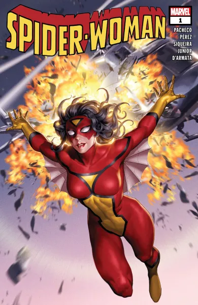 Read collections Spider-Woman (2020) comic books online in PDF for free by Karla Pacheco, illustrated by Pere Perez. Enjoy best free stories now.