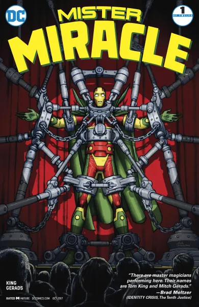 Read collections Mister Miracle (2017) comic books online in PDF for free by Tom King, illustrated by Mitch Gerads. Enjoy best free stories now.