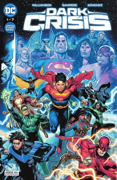 Read collections Dark Crisis (2022) comic books online in PDF for free by Joshua Williamson, illustrated by Jim Cheung. Enjoy best free stories now.