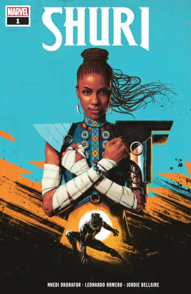 Read collections Shuri (2018) comic books online in PDF for free by Nnedi Okorafor, illustrated by Leonardo Romero. Enjoy best free stories now.