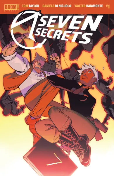 Read collections Seven Secrets (2020) comic books online in PDF for free by Tom Taylor, illustrated by Daniele Di Nicuolo. Enjoy best free stories now.