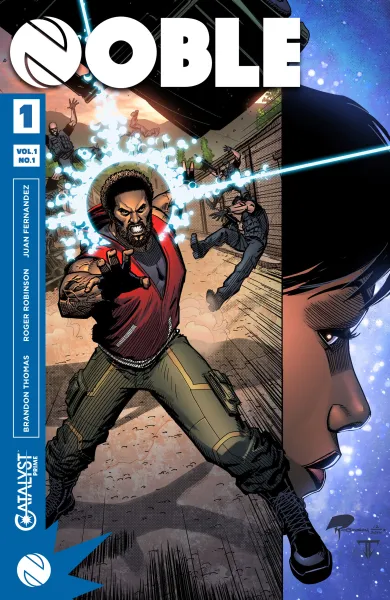 Read collections Noble (2017) comic books online in PDF for free by Brandon Thomas, illustrated by Roger Robinson. Enjoy best free stories now.
