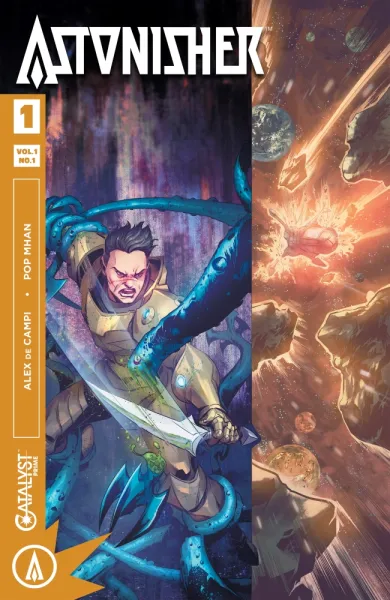 Read collections Astonisher (2017) comic books online in PDF for free by Alex de Campi, illustrated by Pop Mhan. Enjoy best free stories now.