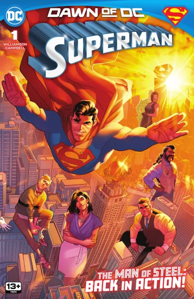 Read collections Superman (2023) comic books online in PDF for free by Joshua Williamson, illustrated by Jamal Campbell. Enjoy best free stories now.