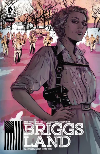 Read collections Briggs Land (2016) comic books online in PDF for free by Brian Wood, illustrated by Mack Chater. Enjoy best free stories now.