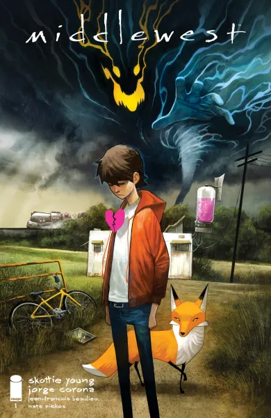 Read collections Middlewest (2018) comic books online in PDF for free by Skottie Young, illustrated by Jorge Corona. Enjoy best free stories now.