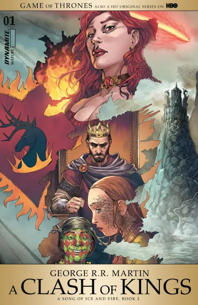 Read collections A Clash Of Kings (2017) comic books online in PDF for free by George R. R. Martin, illustrated by Mel Rubi. Enjoy best free stories now.