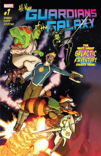 Read collections All-New Guardians Of The Galaxy (2017) comic books online in PDF for free by Gerry Duggan, illustrated by Aaron Kuder. Enjoy best free stories now.