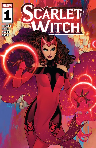 Read collections Scarlet Witch (2023) comic books online in PDF for free by Steve Orlando, illustrated by Sara Pichelli. Enjoy best free stories now.