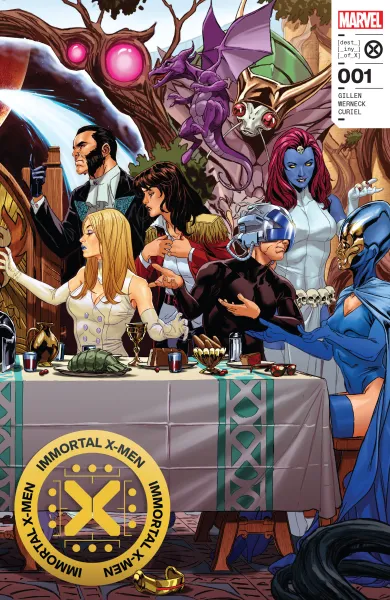 Read collections Immortal X-Men (2022) comic books online in PDF for free by Kieron Gillen, illustrated by Lucas Werneck and Mark Brooks. Enjoy best free stories now.
