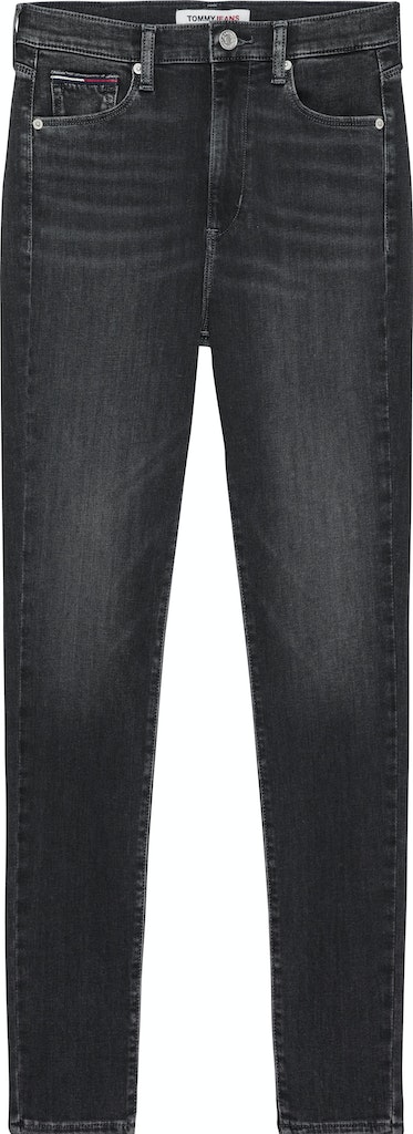 Sylvia schwarze Skinny Jeans mit hohem Bund
