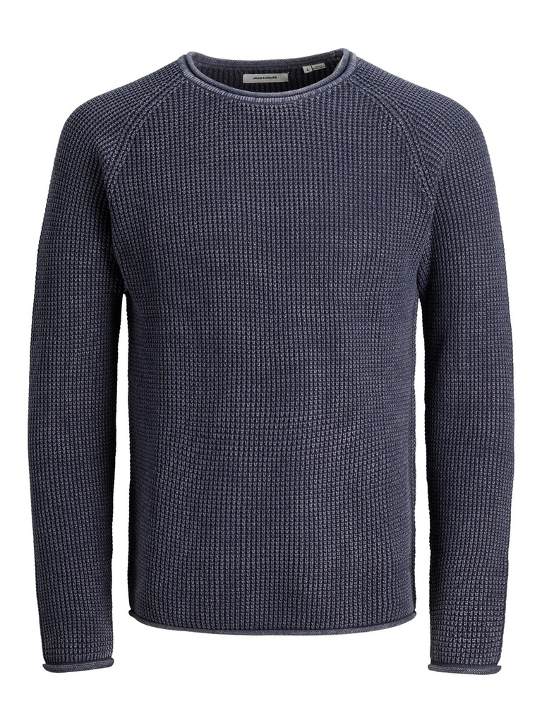 Washed Crew Neck Knit