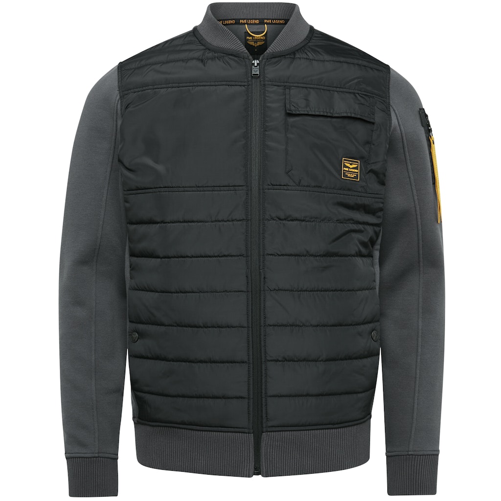 Zip Jacket Sweat Mixed Padded
