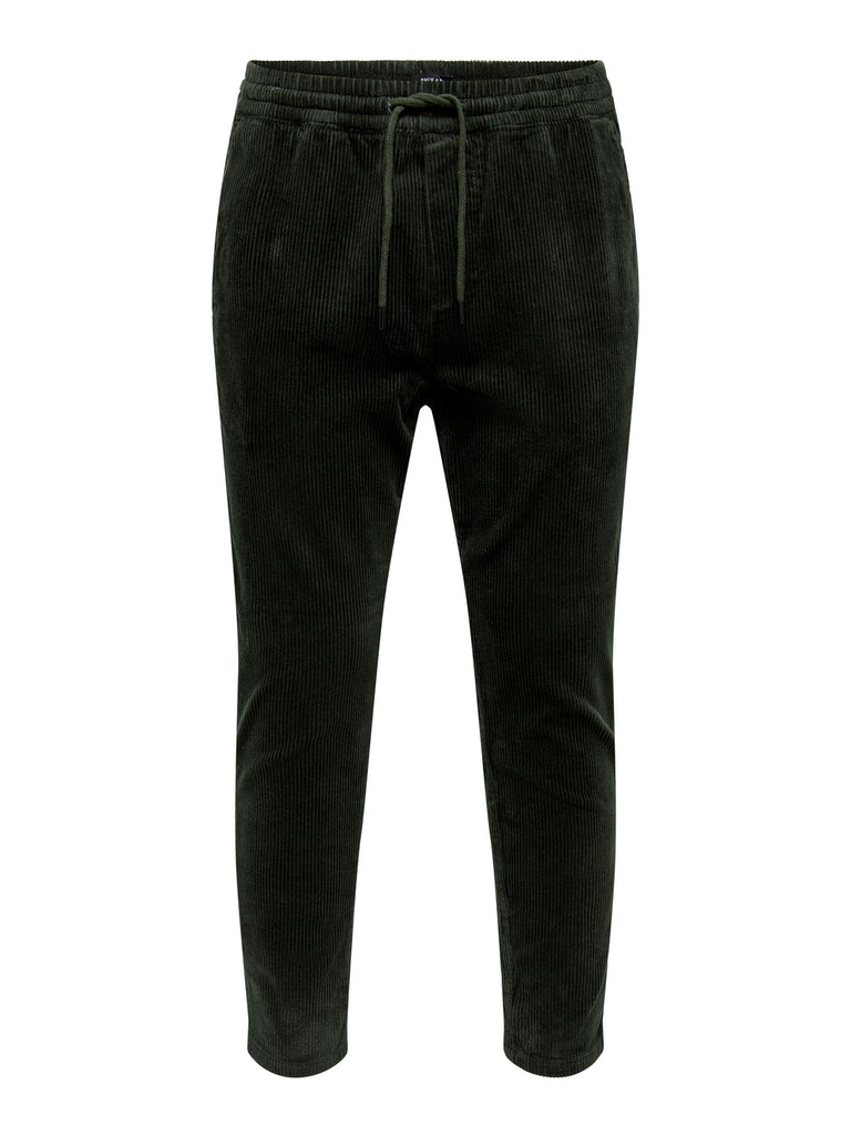 Lässige Cropped Cord Pant 
