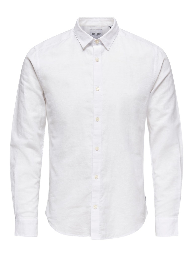 Slim Fit Hemdkragen Hemd 