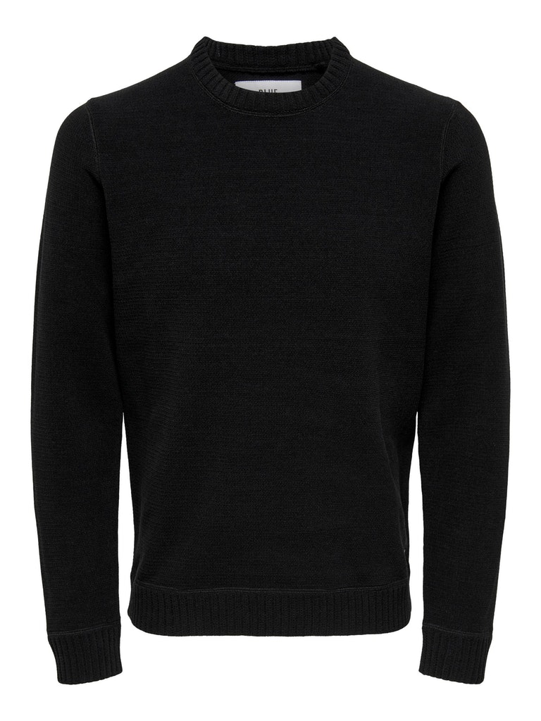RUNDHALS STRICKPULLOVER