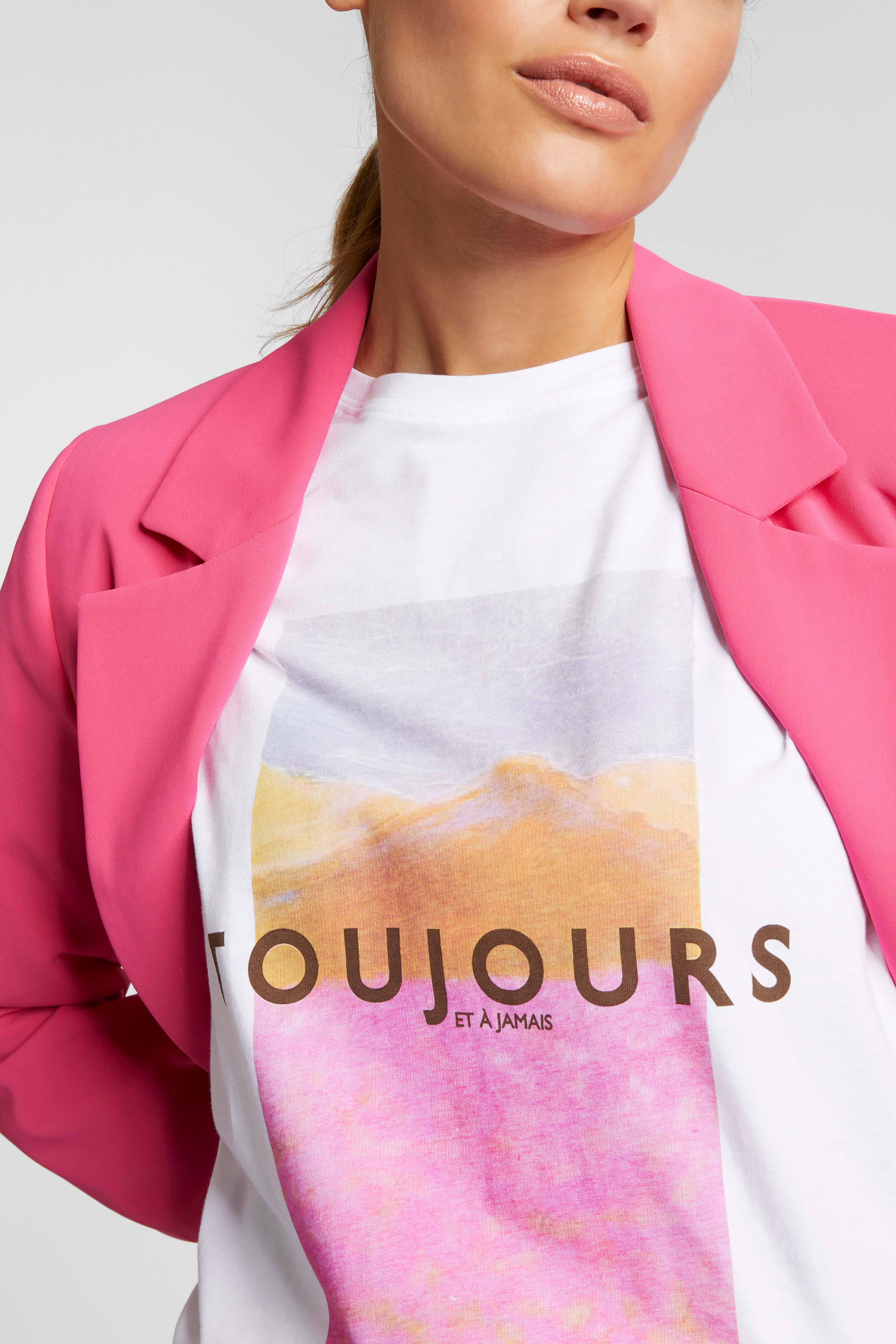 T-Shirt mit Print " Toujours"