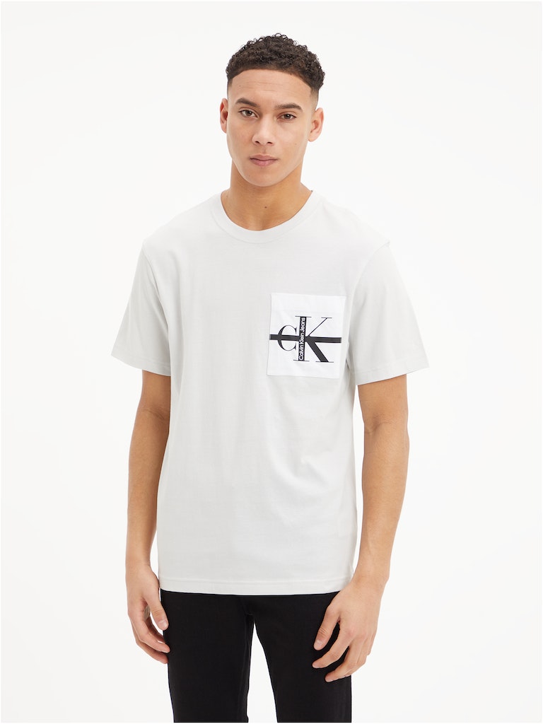 T-Shirt "Stripe Colorblock Pocket Tee"