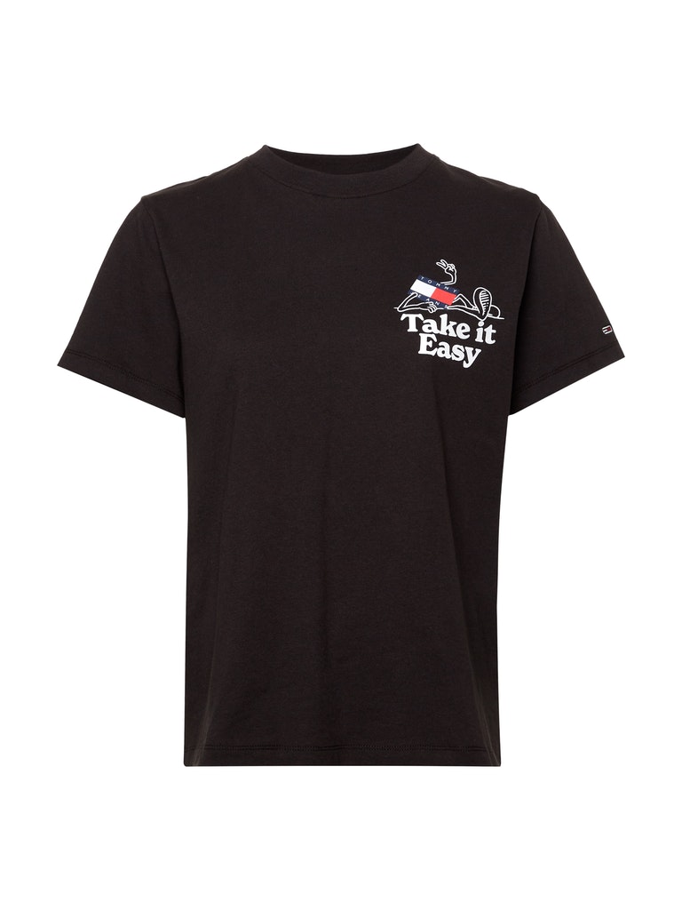 RELAXED FIT T-SHIRT MIT SLOGAN