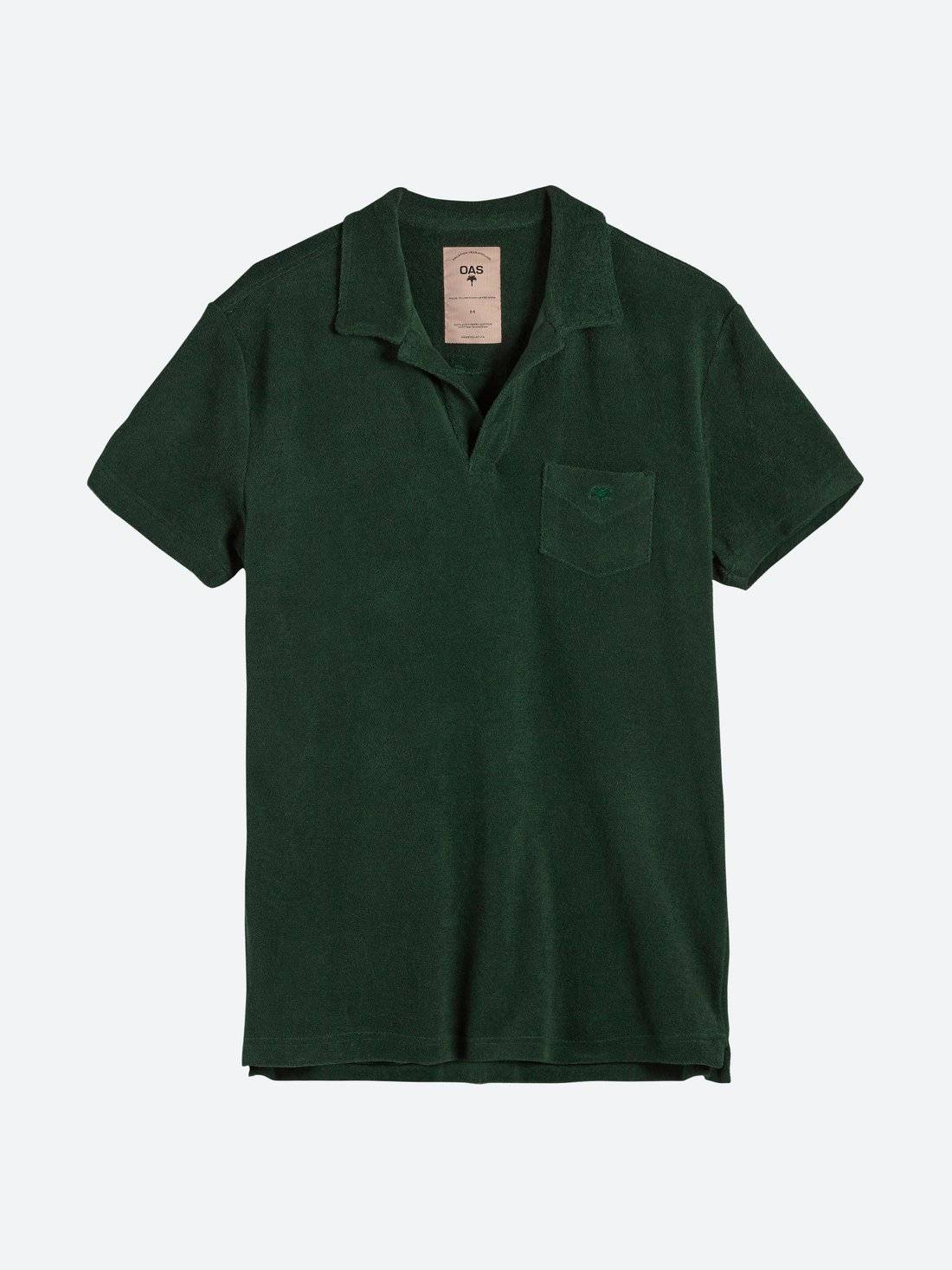 Green Terry Frottee-Polo