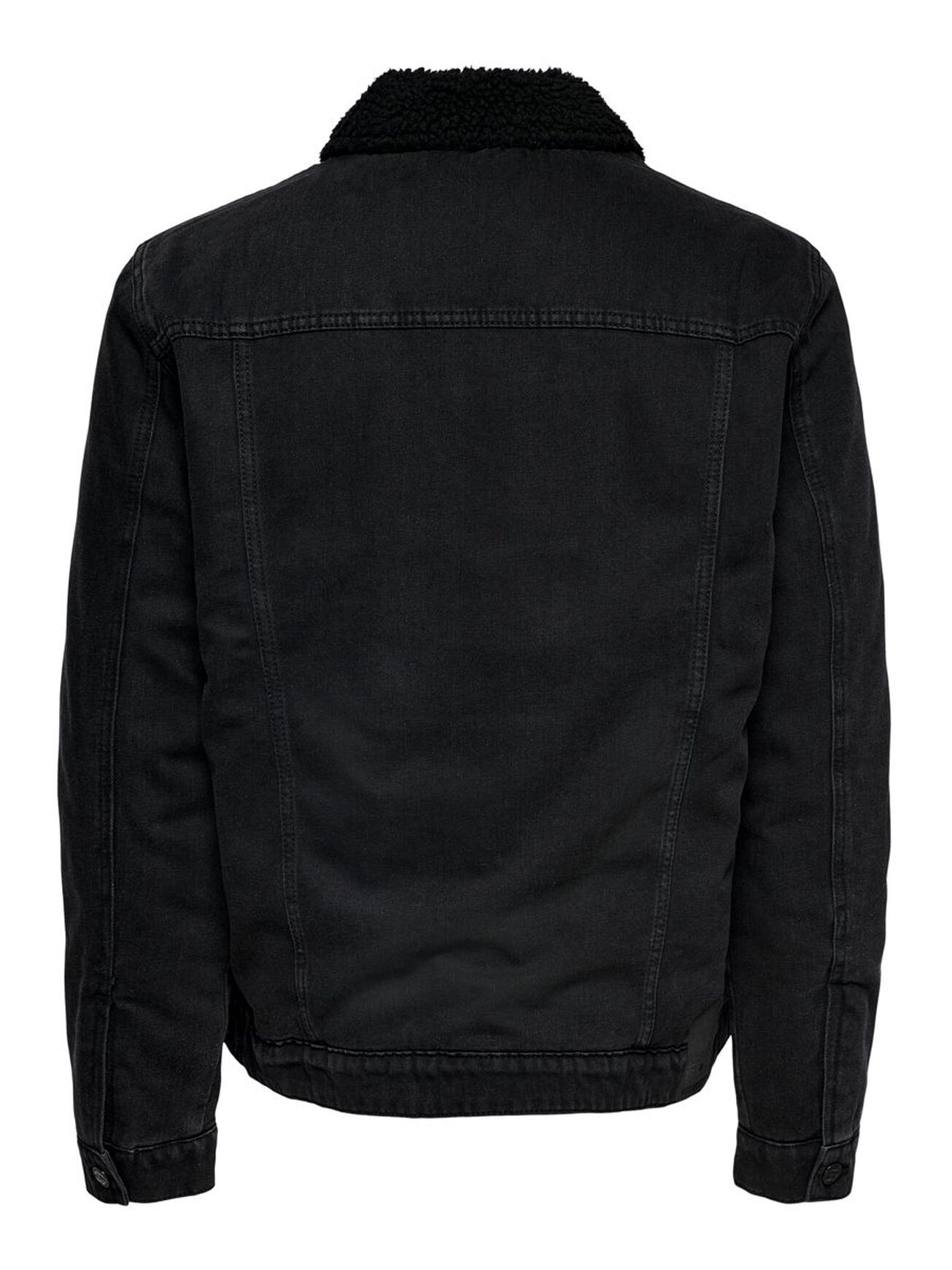 Jeansjacke mit Teddykragen Jeansjacke mit Teddykragen