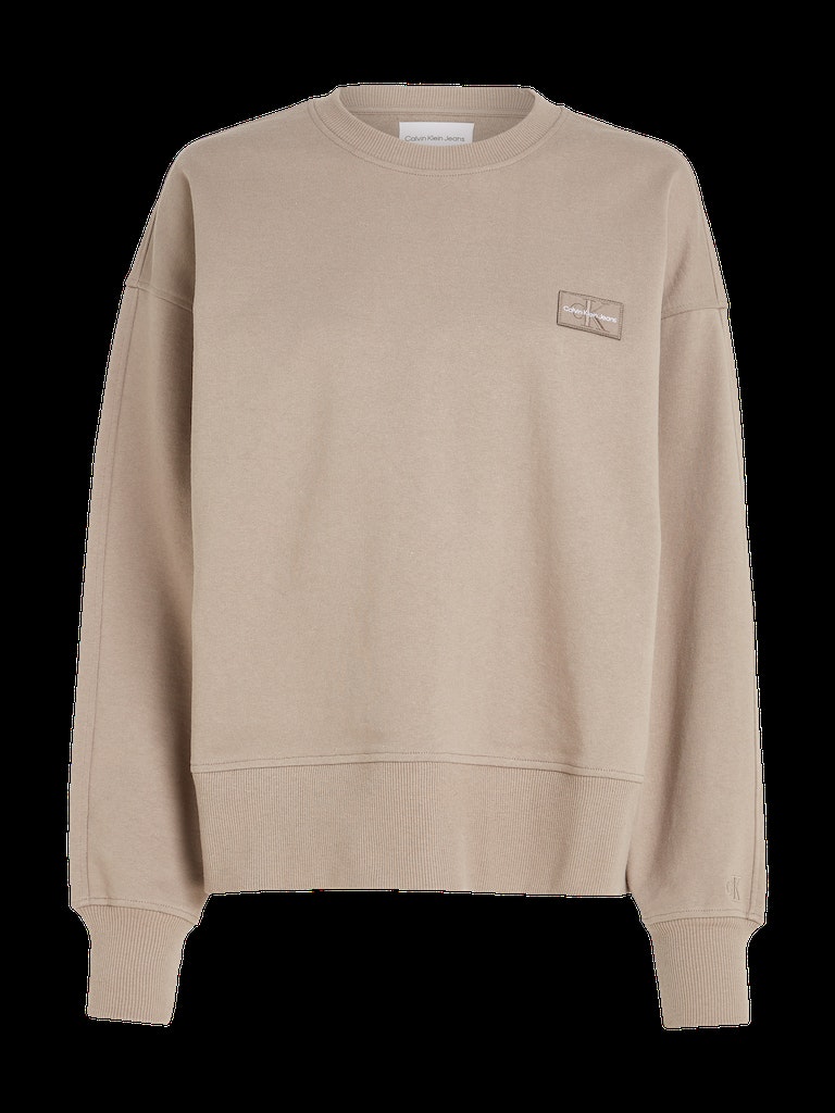 Badge-Sweatshirt Aus Recycelter Baumwolle