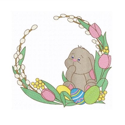 easter machine embroidery design pes jef dst
