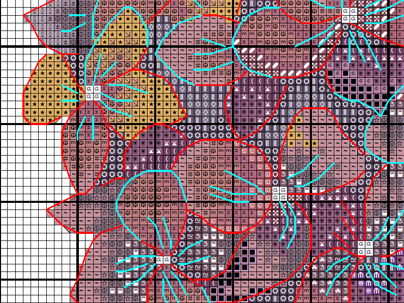 Hydrangea Digital Cross Stitch Pattern 6 Hydrangea Digital Cross Stitch Pattern - Image 6