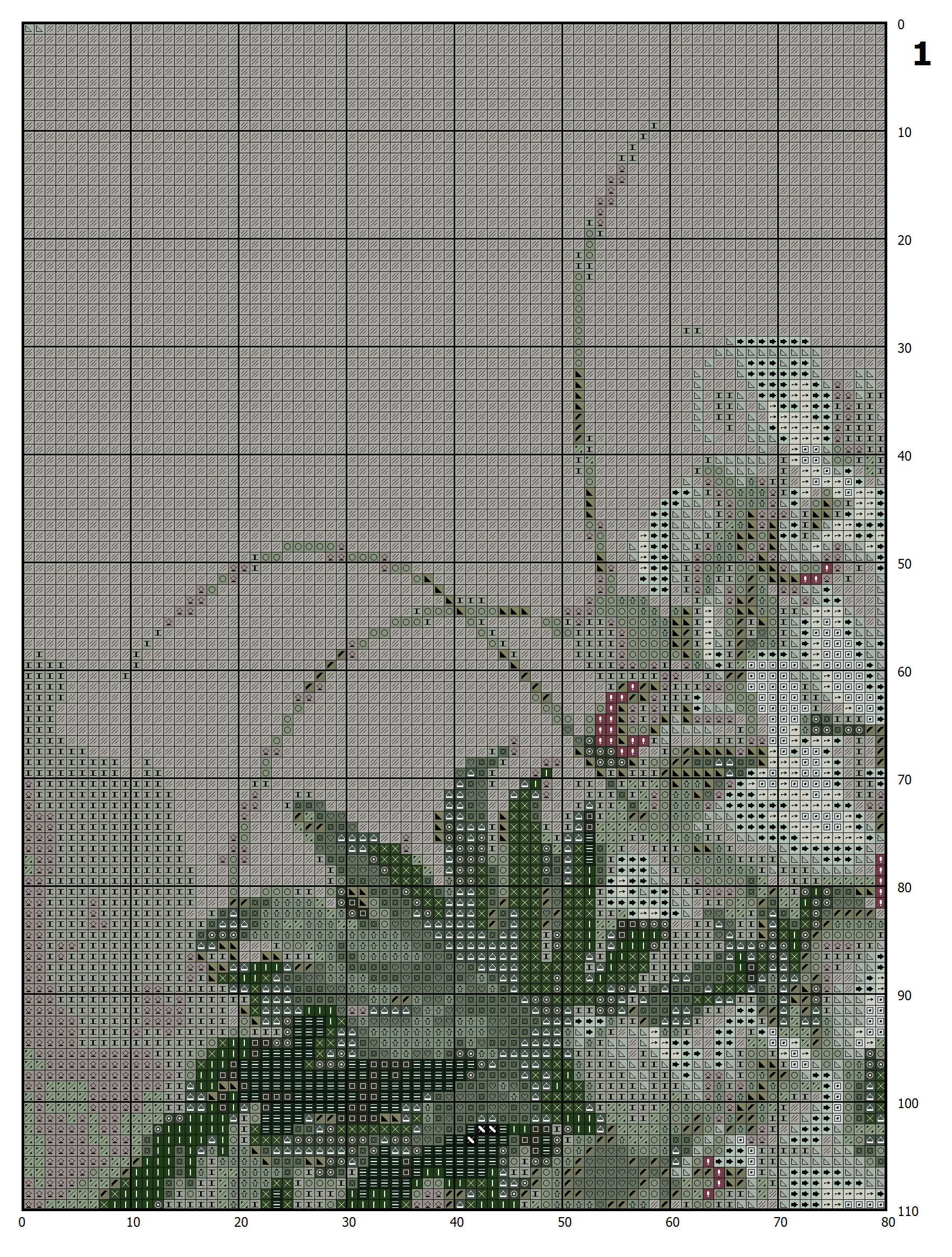 Bouquet of white lilies cross stitch pattern 2 Bouquet of white lilies cross stitch pattern - Image 2