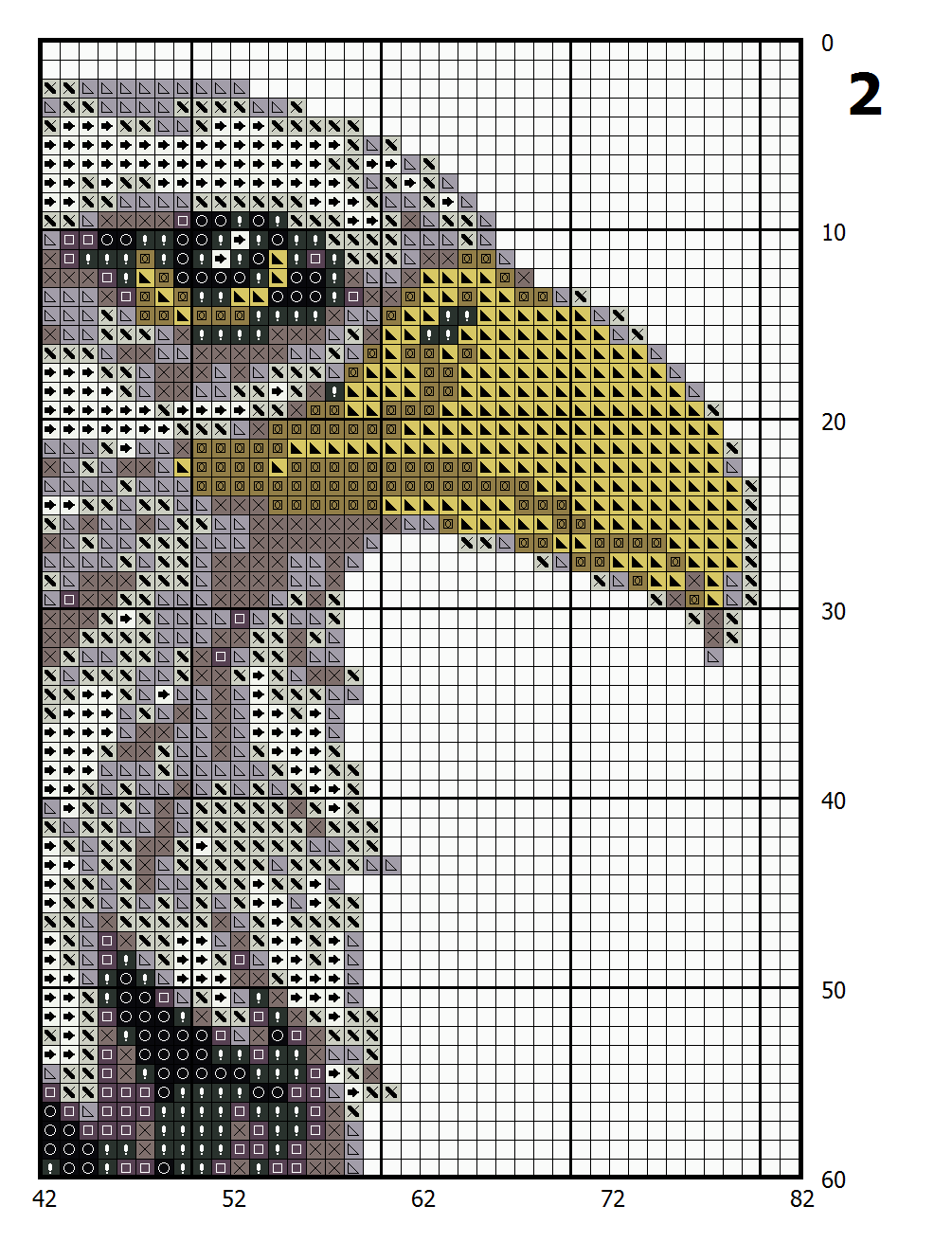 Eagle cross stitch pattern 2 Eagle cross stitch pattern - Image 2
