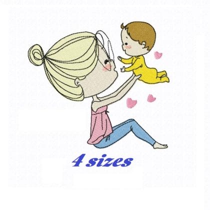 Machine embroidery design pes jef dst