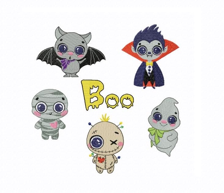 Machine embroidery design halloween set 1 machine embroidery design