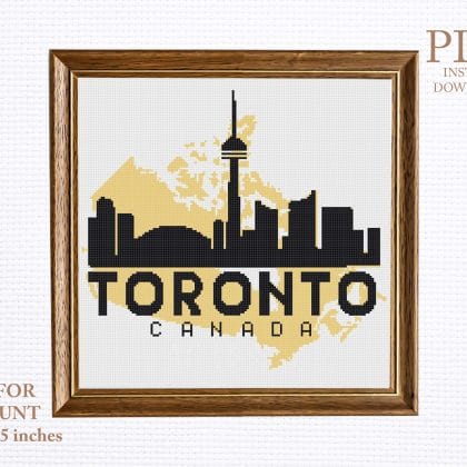 TORONTO cross stitch pattern