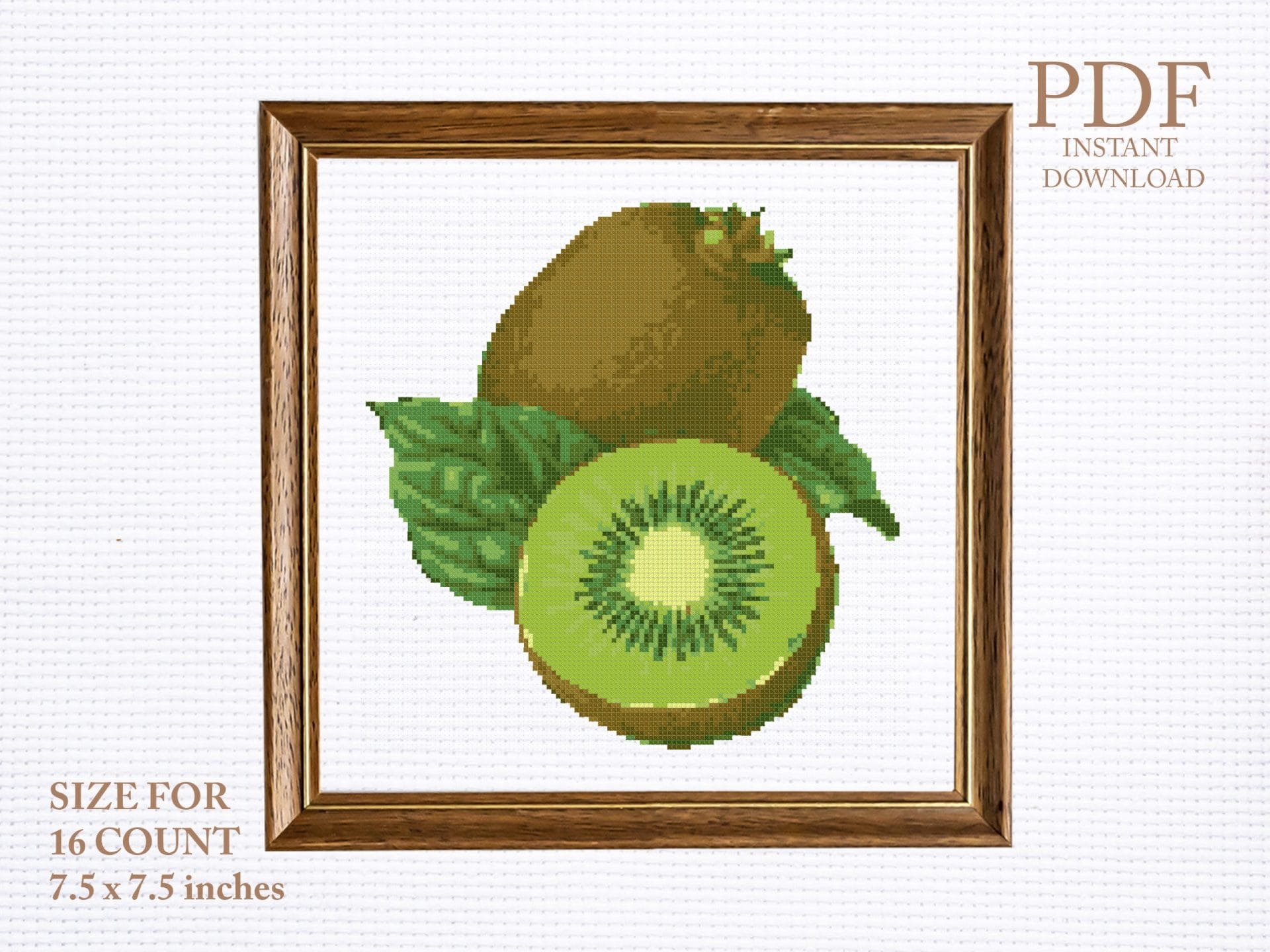 Kiwi cross stitch pattern 1 Kiwi cross stitch pattern