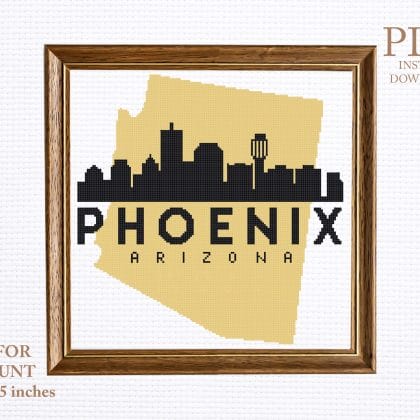 PHOENIX cross stitch pattern