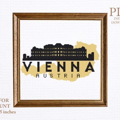 VIENNA cross stitch pattern