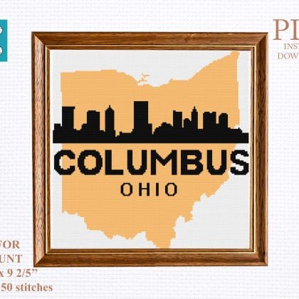 COLUMBUS cross stitch pattern