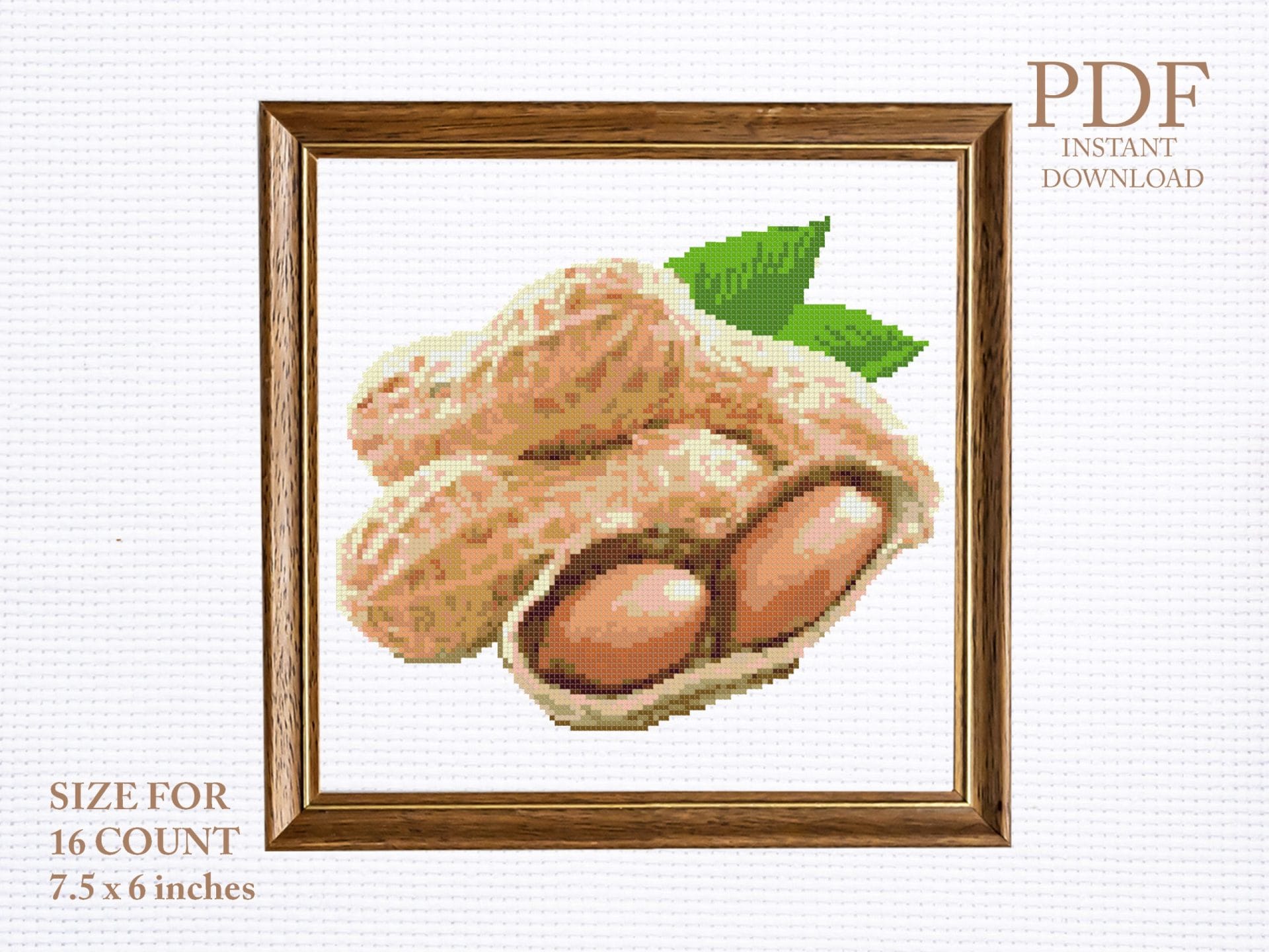 Peanut cross stitch pattern 1 Peanut cross stitch pattern