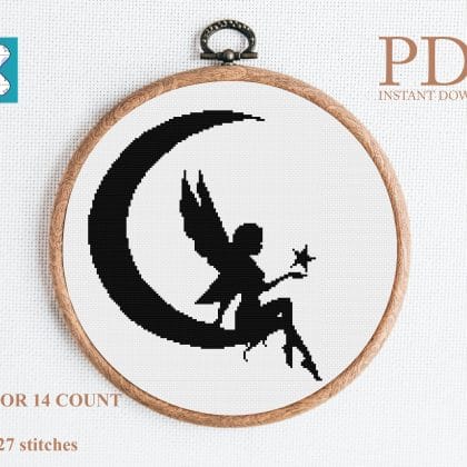 Fairy cross stitch pattern