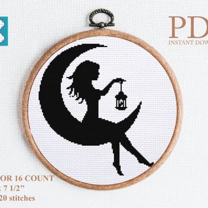Fairy cross stitch pattern PDF
