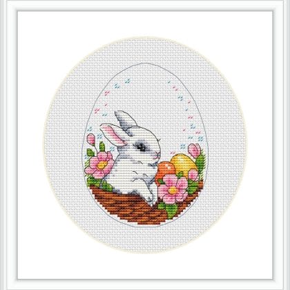 Easter basket. Bunny