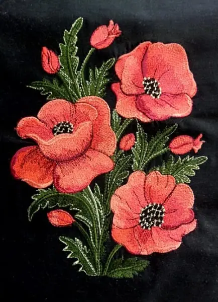 Design Embroidery Machine Patterns Design DIGITAL EMBROIDERY Poppies 1 Design Embroidery Machine Patterns Design DIGITAL EMBROIDERY Poppies