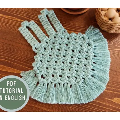 macrame coaster