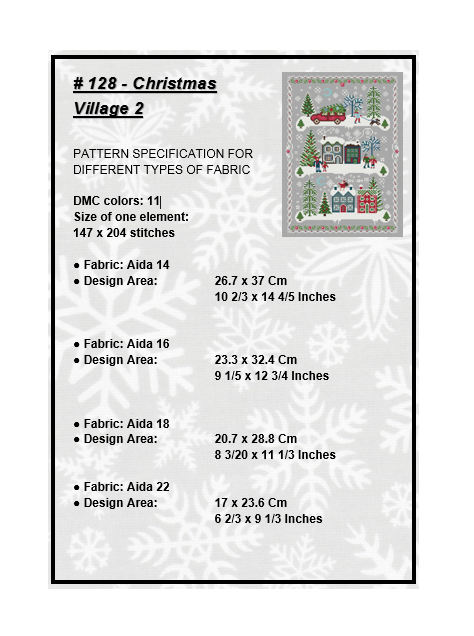 Christmas Sampler Cross Stitch Pattern Winter Primitive PDF 128 4 Christmas Sampler Cross Stitch Pattern Winter Primitive PDF 128 - Image 4