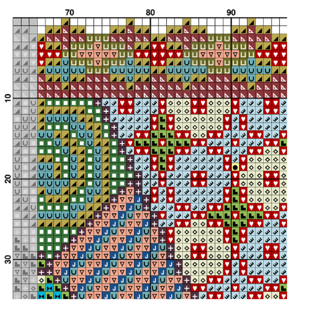 Cross Stitch Pattern Ornament Sunny Year Geometric Patchwork PDF 81 4 Cross Stitch Pattern Ornament Sunny Year Geometric Patchwork PDF 81 - Image 4